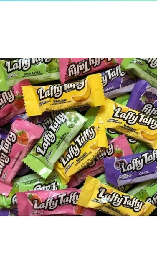 Laffy Taffy Strawberry* Grape* Banana* Apple (mini) 4 assorted pieces